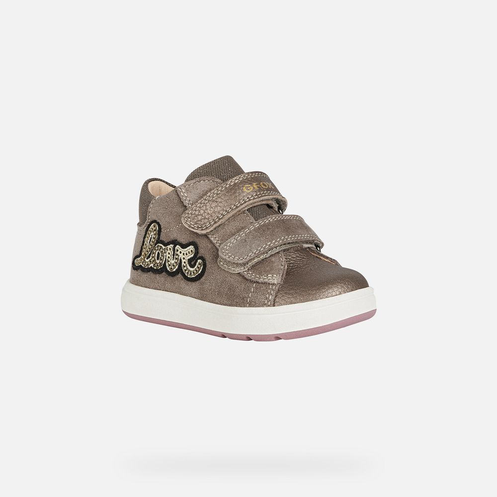 Geox Sneakers Dark Grey Biglia Girl - Geox Baby Shoes - FLDOSH904